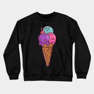 Cartoon  ice cream Crewneck Sweatshirt